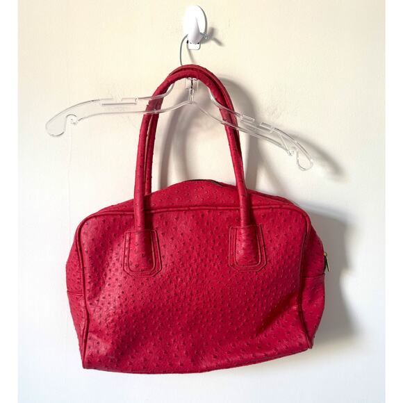 Lord & Taylor Large Vintage Purse Hand Bag Red 15"x11" - Picture 8 of 9